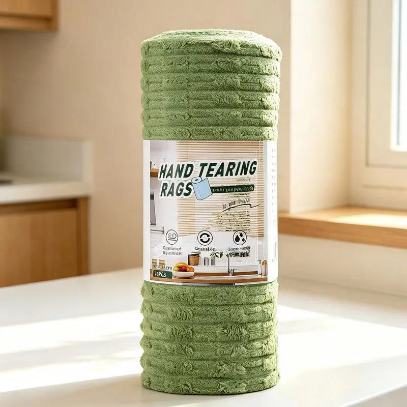 🧽 Reusable Tear-Off Cleaning Cloth Roll | Multipurpose Washable Kitchen & Home Towels