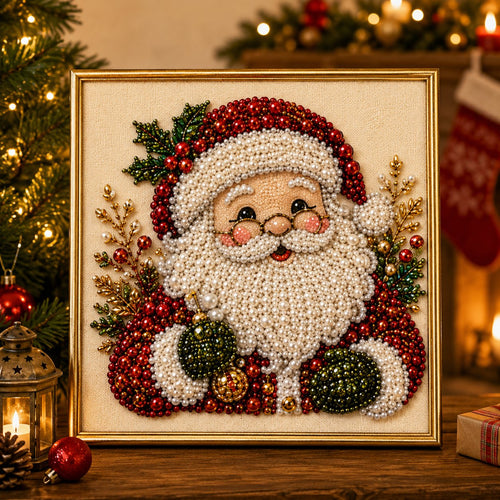 🧘Relaxing & Beginner-Friendly - 🎨💎DIY Christmas Pearl Diamond Art Kit