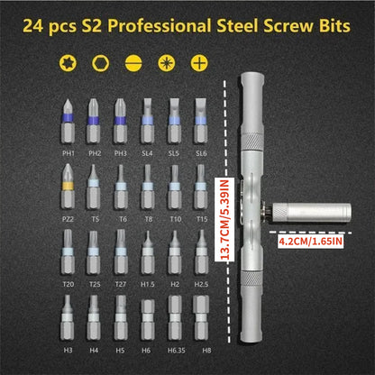 🔥LAST DAY SALE 70% OFF🔥24 in 1 DlY Screwdriver Set Magnetic Compact and Portable Ratchet Screwdriver