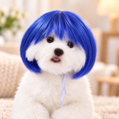 🐾 Stylish Pet Wig – Cute Bob Hairstyle for Photos, Parties & Everyday Fun