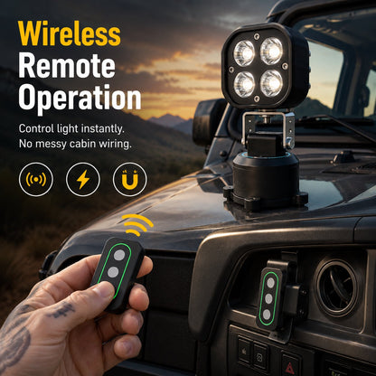 🏕️ 360° Magnetic LED Pod Lights – Portable Wireless Lighting For Camping, Home & Emergencies