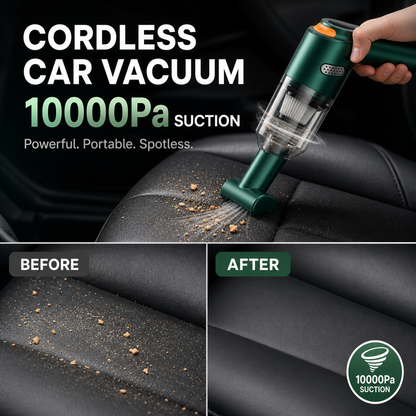 🧹 Cordless Car Vacuum – 10000Pa Suction, 4000mAh Long-Lasting Battery – Over 142K Sold! 🚗