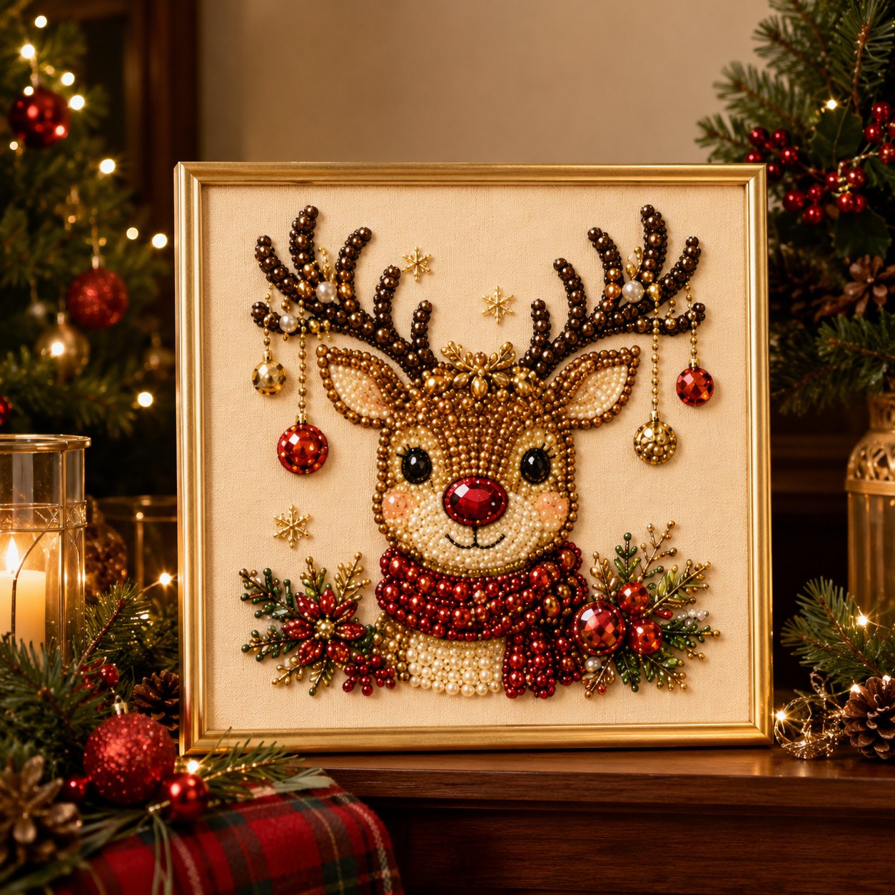 🧘Relaxing & Beginner-Friendly - 🎨💎DIY Christmas Pearl Diamond Art Kit