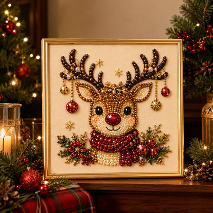 🧘Relaxing & Beginner-Friendly - 🎨💎DIY Christmas Pearl Diamond Art Kit