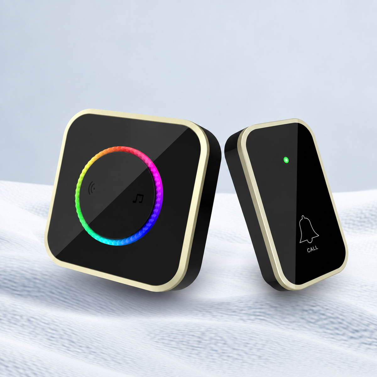 Wireless Doorbell with 7-Color LED Light