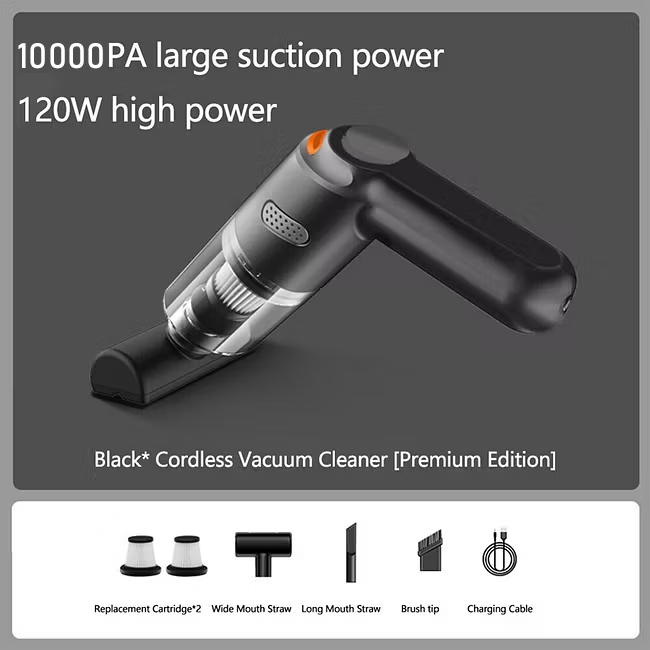 🎉 2026 Sale — Over 142,000 Sold! 🧹 Cordless Car Vacuum – 10000Pa Suction & 4000mAh Battery 🚗