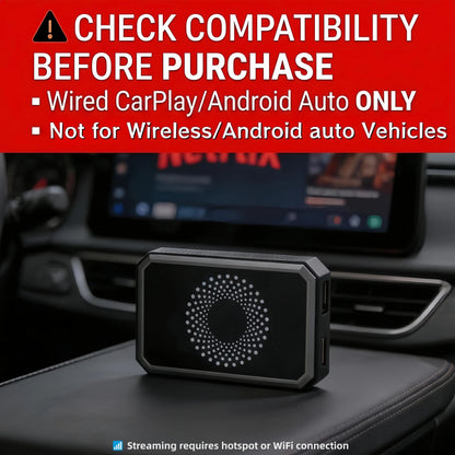 🔥 LAMTTO 2026 Wireless CarPlay Adapter | Turn Wired CarPlay into Wireless with Netflix, YouTube, TikTok & Gemini AI