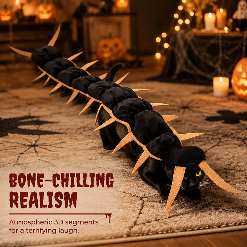 🎃 Creepy-Cute Halloween Centipede Pet Costume – 3D Crawling Outfit for Dogs & Cats 🐾