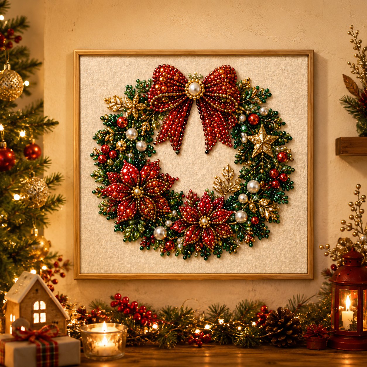 🧘Relaxing & Beginner-Friendly - 🎨💎DIY Christmas Pearl Diamond Art Kit