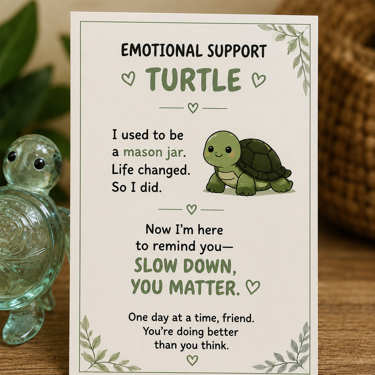 🔥Last Day 50% OFF🎁 Emotional Support Glass Animal Gift – A Little Reminder You Matter.