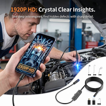 🔥Last Day 50% OFF🛠️1920P HD Digital Endoscope Camera, Essential Auto Repair Inspection Tool