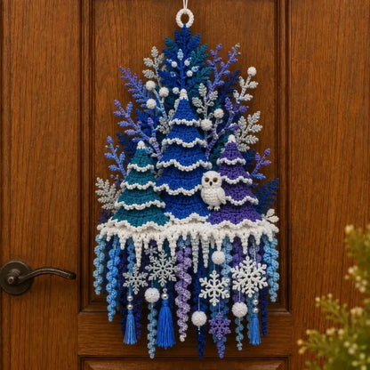 🧶 DIY Seasonal 3D Crochet Door Hanger Kit – Complete Yarn, Accessories & Step-by-Step Instructions