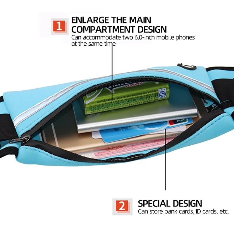 🏃 Running Phone Holder – Waterproof, Sweat-Absorbing, Multi-Compartment 🎧