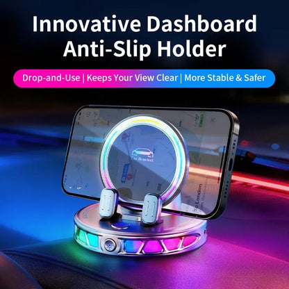 360° Auto-Locking Car Phone Mount – One-Handed & Stable