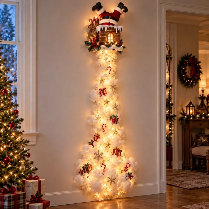 🚂 Santa’s Christmas Express – Magical LED Train Wall Light 🎄✨