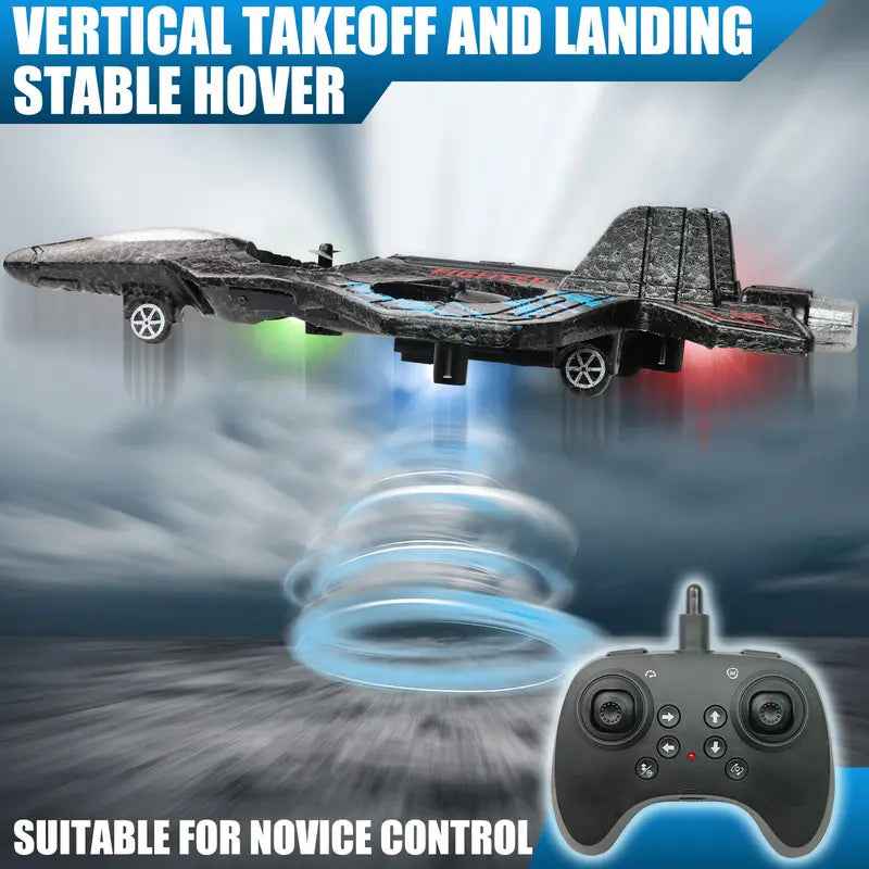 ✈️ 360° Stunt RC Drone Fighter: Flip, Glow & Fly Anywhere