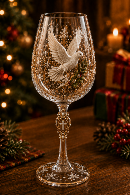 🔥Last Day 50% OFF✝️Faith & Grace 3D Christian Wine Glass Set – Meaningful Faith Gift✨🎁