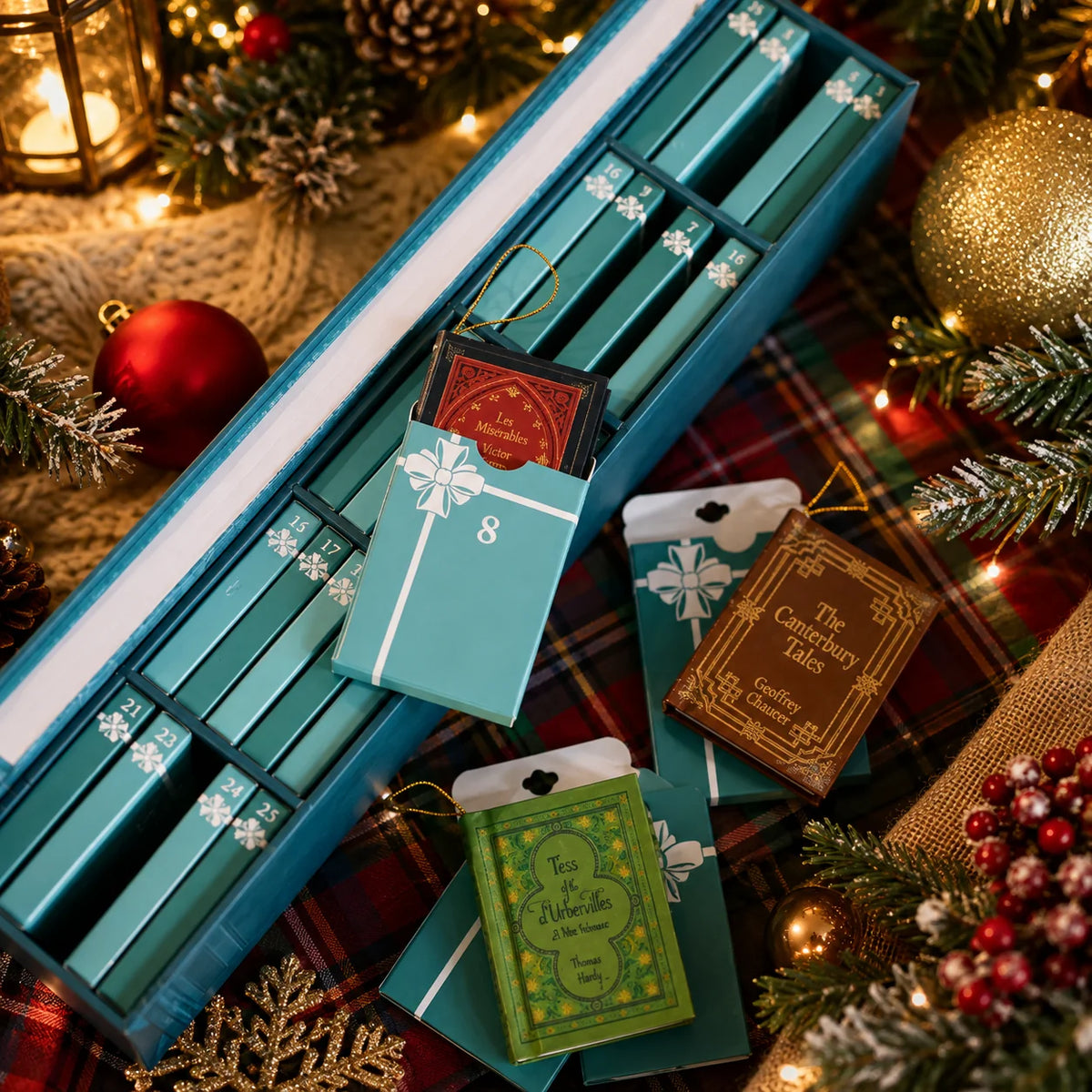 ✨Last Day Promotion 70% OFF 💥 Mini Book Ornament Advent📚 25-Day Mini Book Advent Calendar