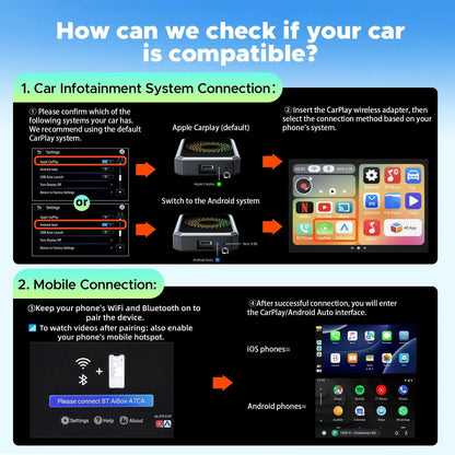 🔥 LAMTTO 2026 Wireless CarPlay Adapter | Turn Wired CarPlay into Wireless with Netflix, YouTube, TikTok & Gemini AI