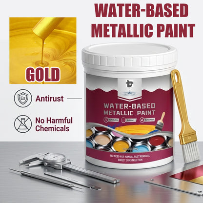 🛡️ Water-Based Rust Converter & Metallic Paint – Stop Rust. Restore Metal.