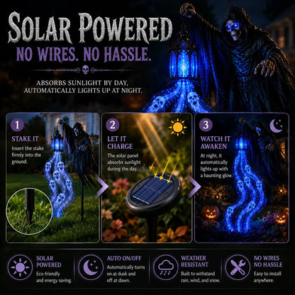 🔥 51% OFF Today Only – 🎃 Animated Headless Horseman Halloween Garden Light | Spooky Outdoor Yard Decoration 💀