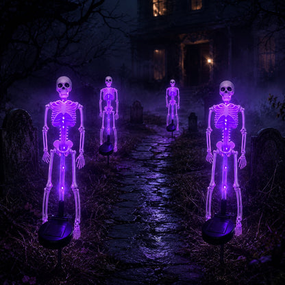 Solar LED Skeleton Yard Stake – Halloween Outdoor Garden Decor