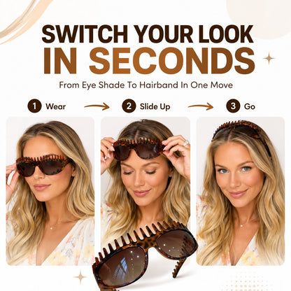🔥Last Day 49% OFF🕶️2-In-1 Tortoiseshell Headband Sunglasses
