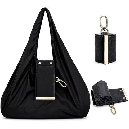 🔥🎁Foldable Keychain Storage Tote Bag for Women, Reusable Nylon Shopping Bag