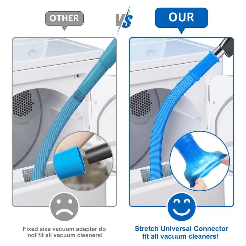 ⚡Hot Sales 49% OFF🔥Dryer Vent Cleaner Kit Dryer Lint Vacuum Attachment with Stretch Universal Connector
