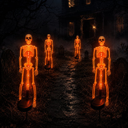 Solar LED Skeleton Yard Stake – Halloween Outdoor Garden Decor