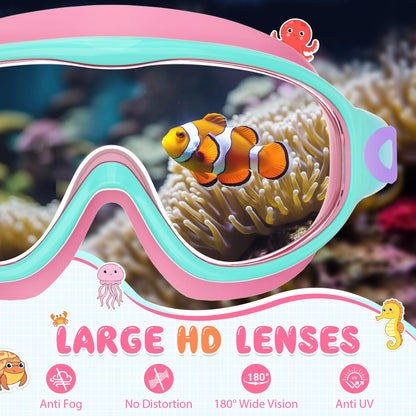 Kids Swim Goggles - UV Protection & Anti-Fog
