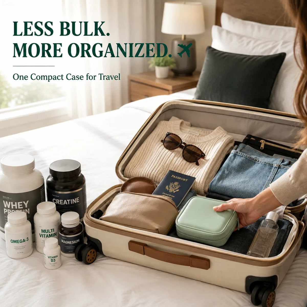 ✨2‑Week Pill Organizer Binder Case | 14 Reusable Color‑Coded Pill Pouch💊 Travel Waterproof Medication Storage Bag for Vitamins Supplements