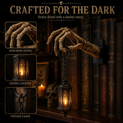 🔥Last Day 70% OFF😍💀Skeleton Hand Lantern Shelf Light™