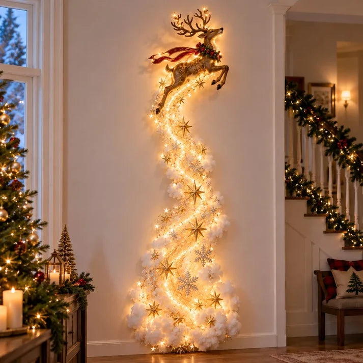 🚂 Santa’s Christmas Express – Magical LED Train Wall Light 🎄✨