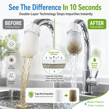 💧 Faucet Filter Bag – Reusable Tap Water Filter for Cleaner, Fresher Water