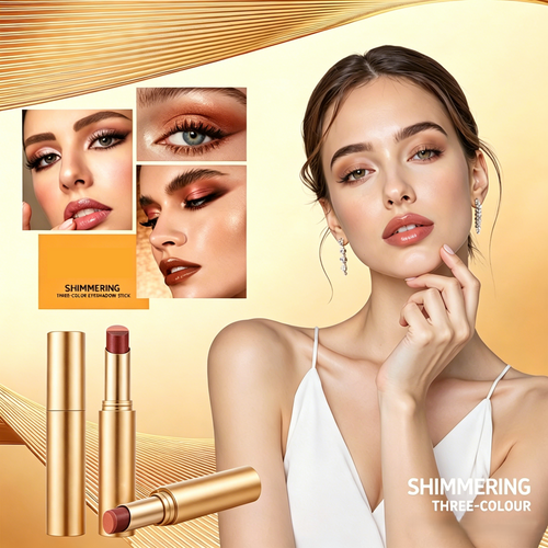 🔥First 50 Orders: Buy 2 Get 2 FREE✨ 3-in-1 Shimmer Eyeshadow Stick | One Swipe, Stunning Eyes 💖
