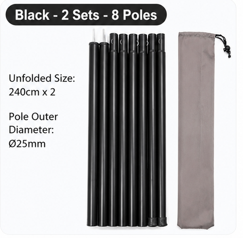 2.4m Shade Cloth Pole Set (2 PCS)