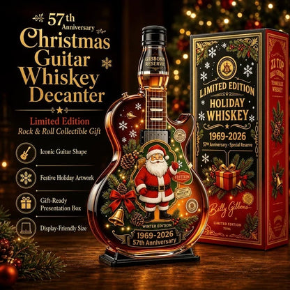Rockin’ Christmas Guitar Collector Display – 1969‑2026 Anniversary Edition