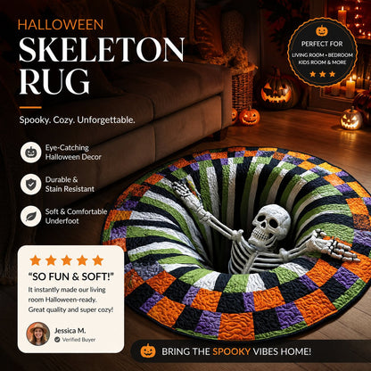 🔥Last Day 50% OFF🔥Spooky 3D Halloween Illusion Rug 🎃🕷️