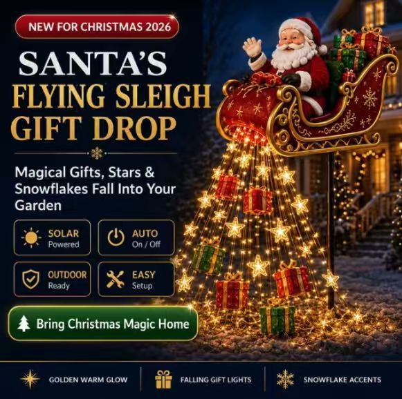 🎄49% OFF🎄 Snowman Magic Fountai-Flowing Snowflake LED Christmas Garden Light❄️