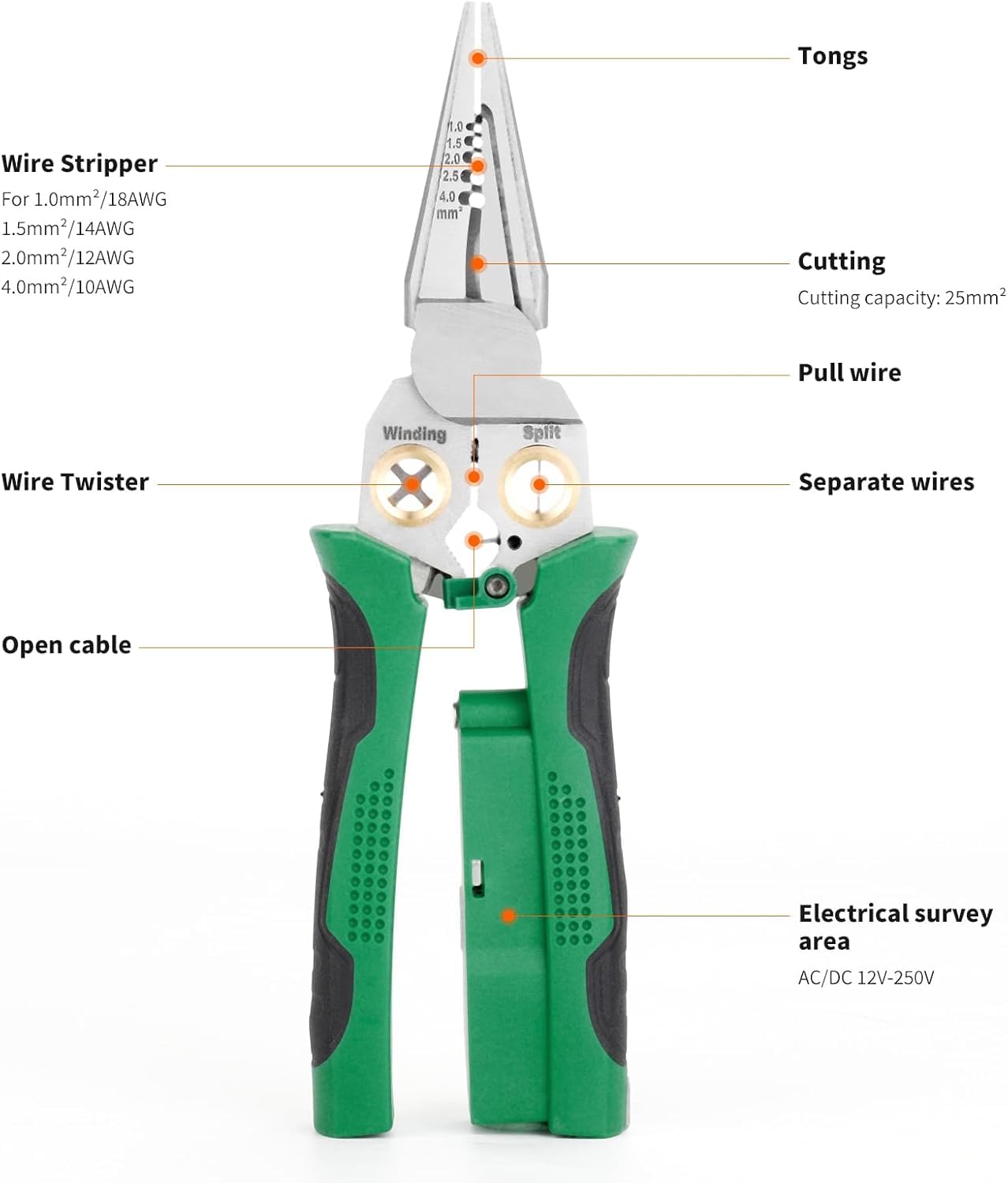 Special Wire Stripper Twister with Electricity Measurement Function (MV-106)