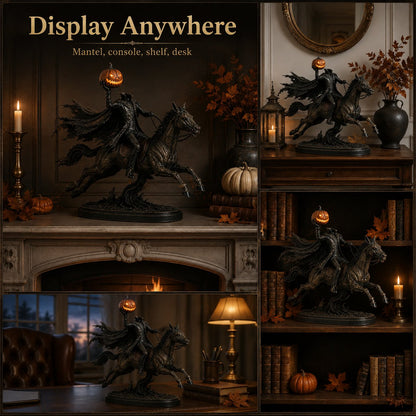 🏇 Headless Horseman Halloween Statue – Midnight Chase Outdoor Spooky Decor