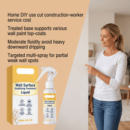 ✨Wall Repair Spray🖼️ Household Wall Reinforcement Spray For Peeling & Powdery Indoor Wall Base Renovation