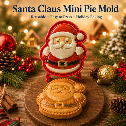 ⏳ Last Day 50% OFF – 🎄16-Design Christmas Mini Pie Mold Collection | Reusable Embossed Molds for Shaping Detailed Santa, Snowman, Reindeer, Tree & Holiday Pies 🥧✨