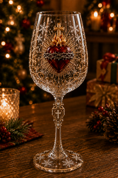 🔥Last Day 50% OFF✝️Faith & Grace 3D Christian Wine Glass Set – Meaningful Faith Gift✨🎁