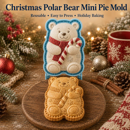 ⏳ Last Day 50% OFF – 🎄16-Design Christmas Mini Pie Mold Collection | Reusable Embossed Molds for Shaping Detailed Santa, Snowman, Reindeer, Tree & Holiday Pies 🥧✨