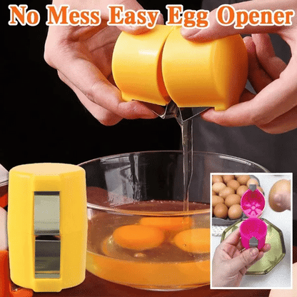 Efficient Egg Cracking Tool, Handy Egg Separator - 2Pack