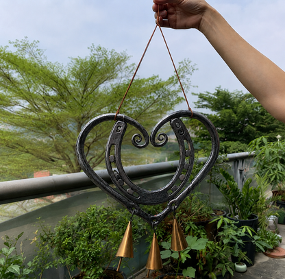💥LAST DAY 49% OFF🔥100% Handmade | The Horseshoe Heart Wind Chime  ❤🐎