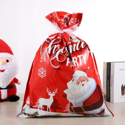 🎄Novas Sacolas de Presente com Cordão de Natal🎁