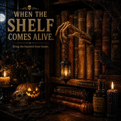 🔥Last Day 70% OFF😍💀Skeleton Hand Lantern Shelf Light™
